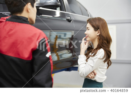 Car service, mechanic, car maintenance, car repair, car maintenance, car center, industrial company, customer, description 40164859