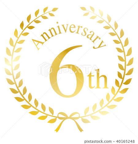 6th anniversary mark 6th anniversary mark 40165248
