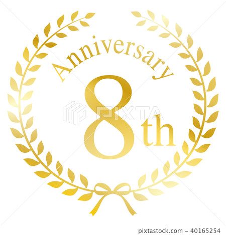 8th anniversary mark 8th anniversary mark 40165254