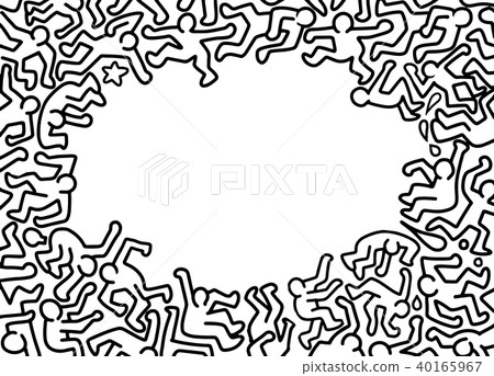 Illustration of Funny party people ,Flat Design Illustration of Funny party people ,Flat Design 40165967