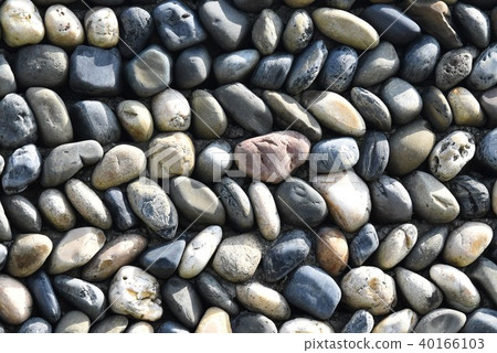 Cobblestone wall, natural environment, sustainable sdgs, material background, Crane Park, Izumi City, Kagoshima Prefecture 40166103