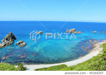 北海道藍島島馬海岸 40168267