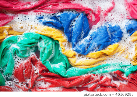 Color clothes soak, before washing. Color clothes soak, before washing. 40169293