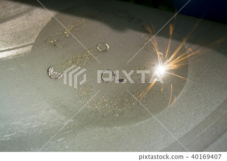 Laser sintering machine for metal. 3D printer printing metal. Laser sintering machine for metal. 3D printer printing metal. 40169407