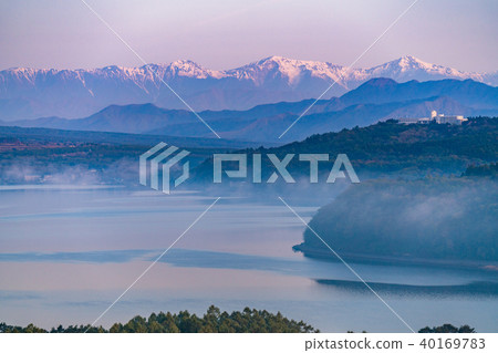 "Yamanashi Prefecture" Lake Yamanaka and the Southern Alps 40169783