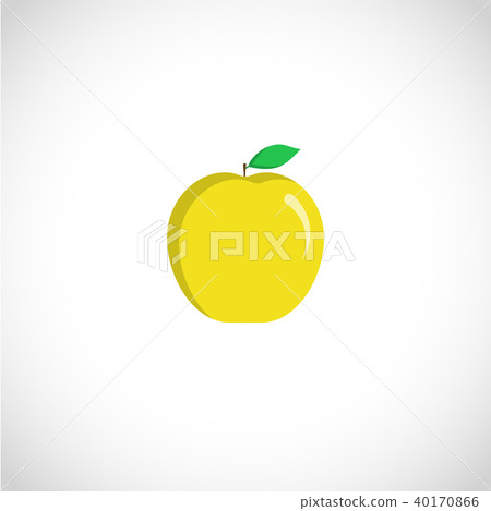 Yellow juiced apple icon 40170866