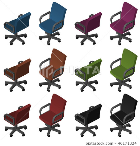 Isometric Office chairs - Stock Illustration [40171324] - PIXTA