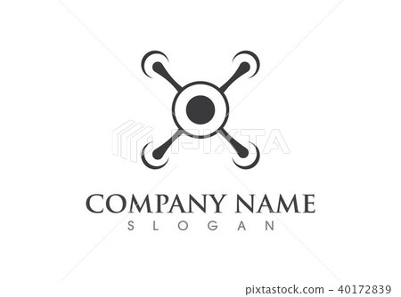 Drone logo vector 40172839