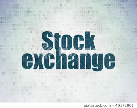 Finance concept: Stock Exchange on Digital Data Paper background 40172901