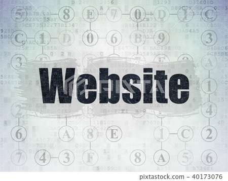 Web development concept: Website on Digital... - Stock Illustration ...