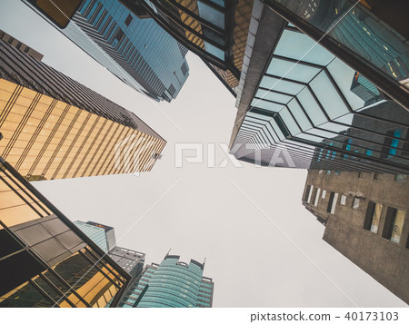 Skyscrapers View From Ground 40173103