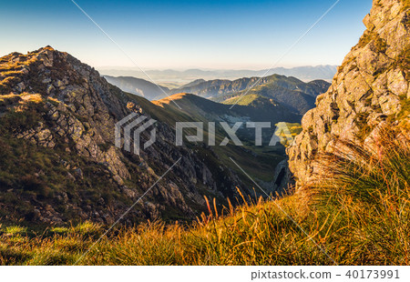 Mountain Landscape at Sunset Mountain Landscape at Sunset 40173991