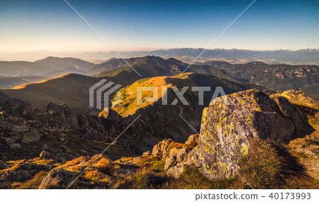 Mountain Landscape in Golden Light 40173993