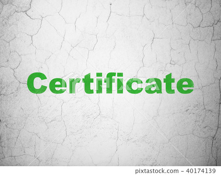Law concept: Certificate on wall background Law concept: Certificate on wall background 40174139