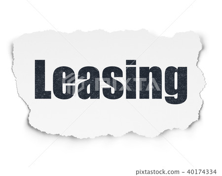 Business concept: Leasing on Torn Paper background 40174334