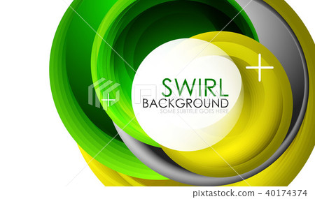 Spiral swirl flowing lines 3d vector abstract background Spiral swirl flowing lines 3d vector abstract background 40174374