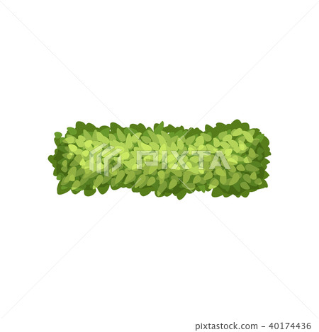 Green grass, landscape design element, top view vector Illustration on a white background 40174436