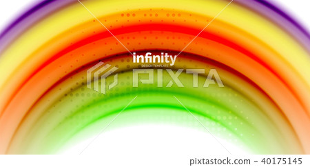 Gel jelly fluid flowing liquid rainbow style colours, wave abstract background, modern minimal 40175145