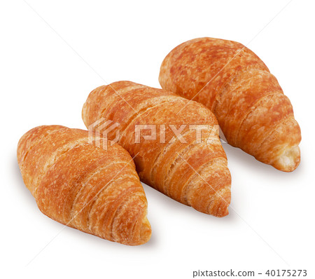 Fresh croissants on white background. Fresh croissants on white background. 40175273