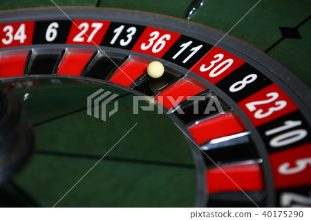 Fragment of roulette with the ball. Fragment of roulette with the ball. 40175290