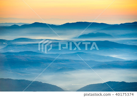 Blue mountains and hills 40175374