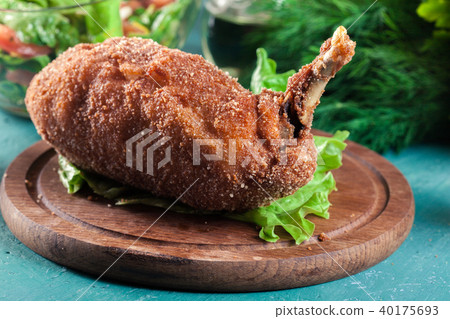 Chicken Kiev, breaded chicken breast Chicken Kiev, breaded chicken breast 40175693