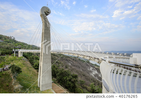 台灣高雄高雄，高雄山，康山野野新視野，中港山天橋 40176265