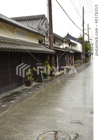 [兵庫縣Tamba Teiyama] Tsumaishi的城鎮景觀和雨的風景 40176313