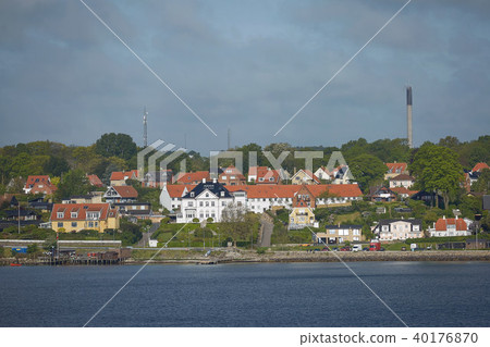 Helsingor or Elsinore from Oresund strait Denmark 40176870