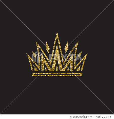 Queen crown, royal gold headdress. King golden accessory. Isolated vector illustrations. Elite class Queen crown, royal gold headdress. King golden accessory. Isolated vector illustrations. Elite class 40177723