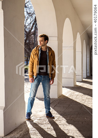 The man in the jacket The man in the jacket 40179064