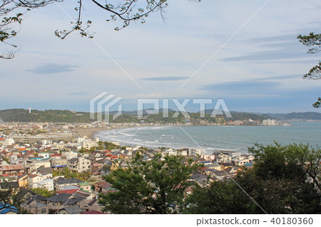 鎌倉風景從Hase-dera寺廟的 40180360