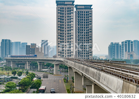 Taoyuan Airport MRT Viaduct and view of Taoyuan Airport MRT Viaduct and surrounding scenery Taoyuan Airport MRT 40180632