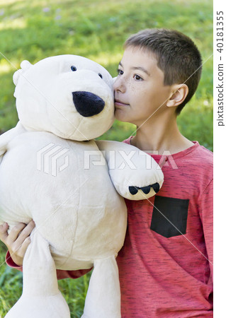 Teenager boy in pink 40181355