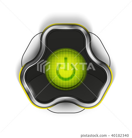Techno futuristic start power button Techno futuristic start power button 40182340
