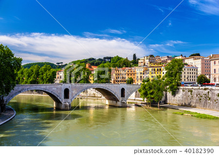 Principe Amedeo bridge in Rome Principe Amedeo bridge in Rome 40182390