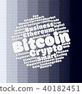Bitcoin wordcloud concept 40182451