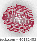 Bitcoin wordcloud concept 40182452