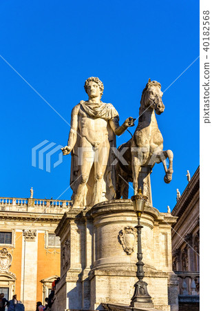 Statue of Dioscure on the Capitoline Hill in Rome Statue of Dioscure on the Capitoline Hill in Rome 40182568