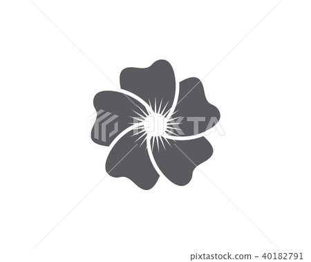 Jasmine flower icon logo template 40182791