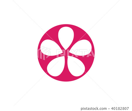 Jasmine flower icon logo template 40182807