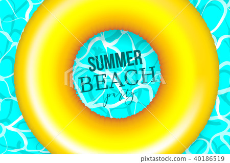 Summer water pool waves poster 40186519