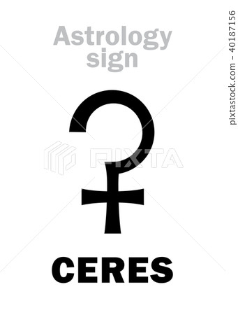 Astrology: little planet CERES Astrology: little planet CERES 40187156