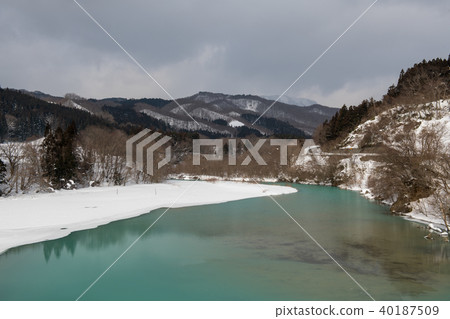 Winter in Yahata Dam / Yabit Dam (Iwate Prefecture) 40187509