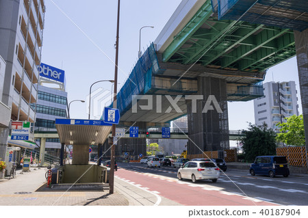 名古屋市瑞穗區國道1號線地鐵堀田渡口名古屋市地鐵堀田站2號入口 名古屋市瑞穗區國道1號線地鐵堀田渡口名古屋市地鐵堀田站2號入口 40187904