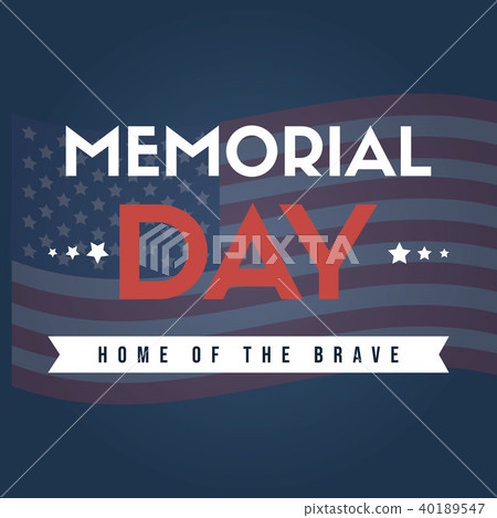 Happy memorial day national american 40189547