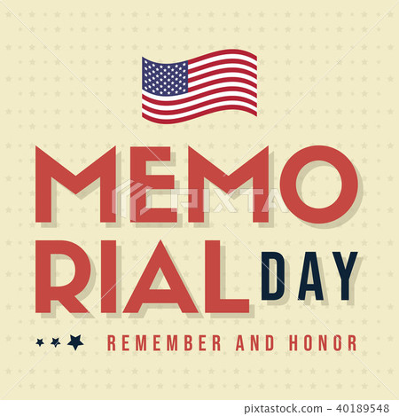 Happy memorial day poster card Happy memorial day poster card 40189548