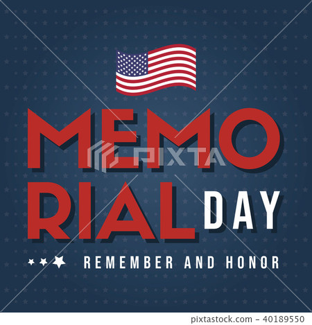 Happy memorial day poster card 40189550