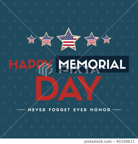Happy memorial day background star and stripes Happy memorial day background star and stripes 40189611