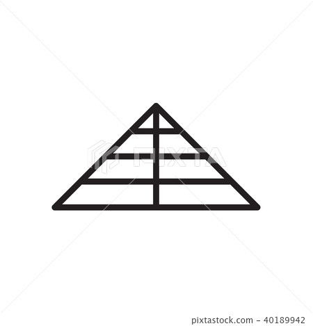 pyramid icon Vector illustration, EPS10. pyramid icon Vector illustration, EPS10. 40189942